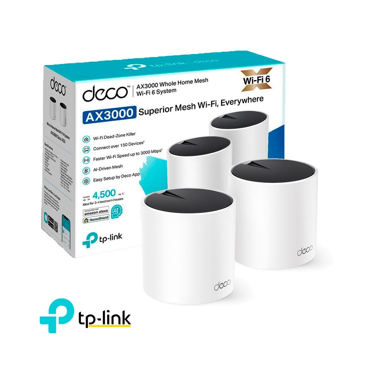 TP LINK - Deco X55 2 Pack Wifi 6 Sistema Mesh AX3000