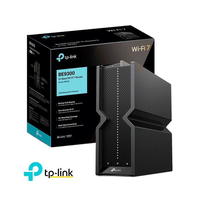 TP LINK - Archer BE550 Router Tri-Band BE9300 Wi-Fi 7