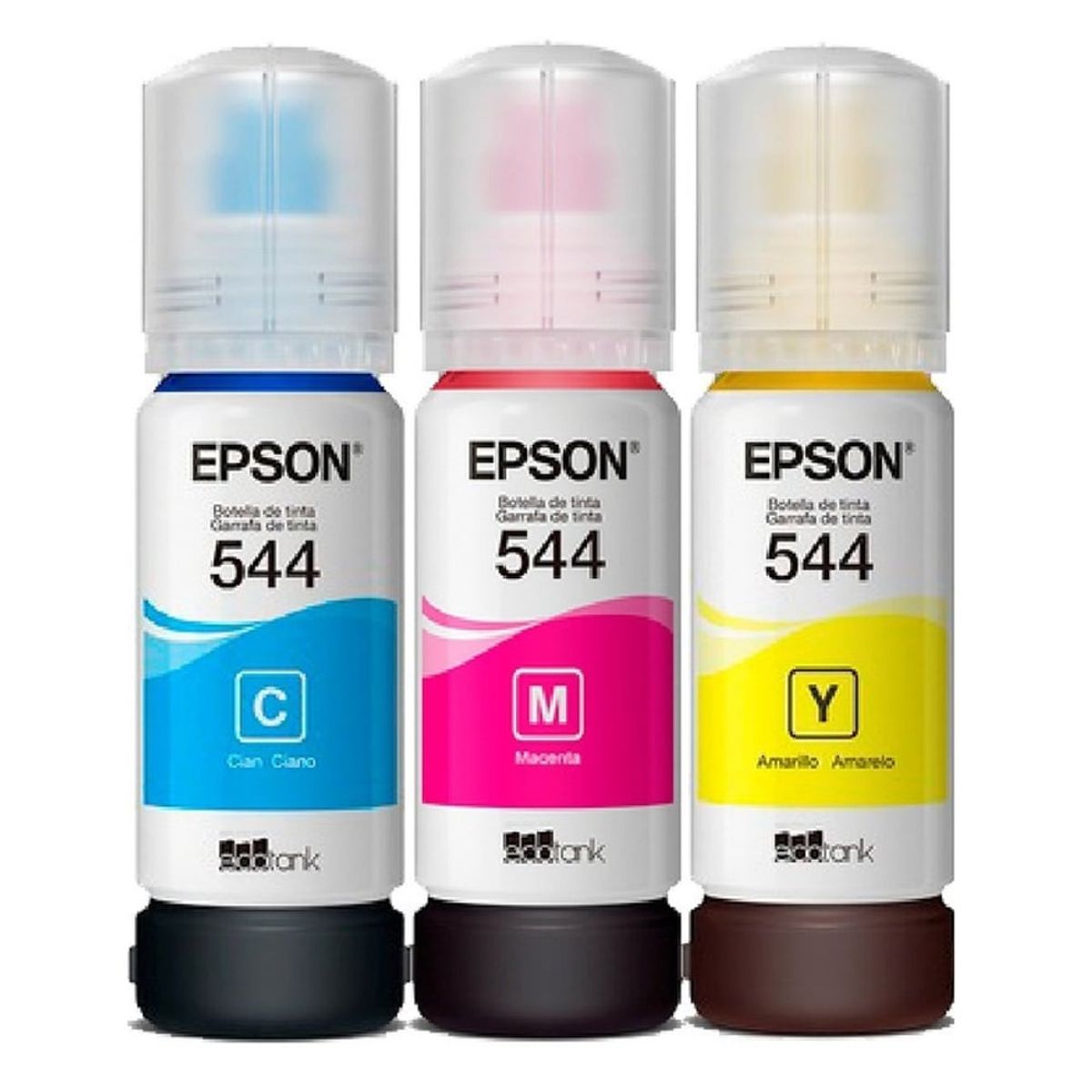 EPSON - Botella tinta epson t544 544 kit x 3 serie l  l3110 l1110 l3160 l3190