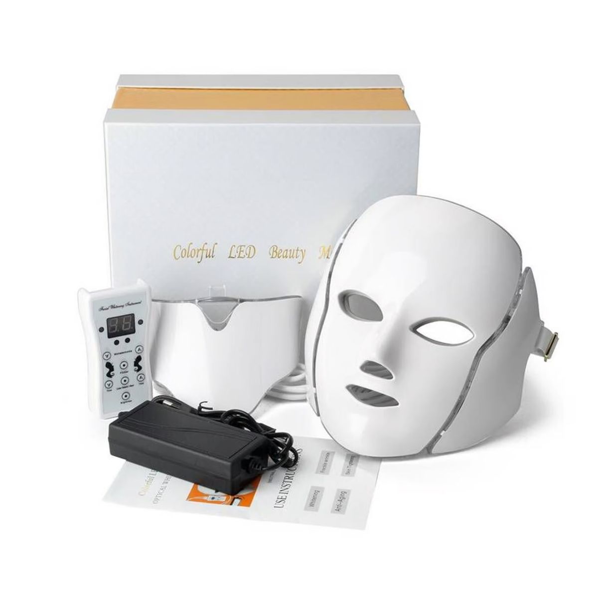 GENERICO - MASCARA LED 7 COLORES - FOTOTERAPIA ANTIAGE