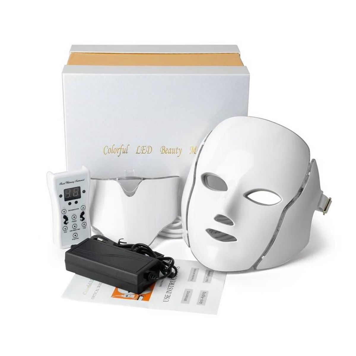 GENERICO - MASCARA LED 7 COLORES - FOTOTERAPIA ANTIAGE