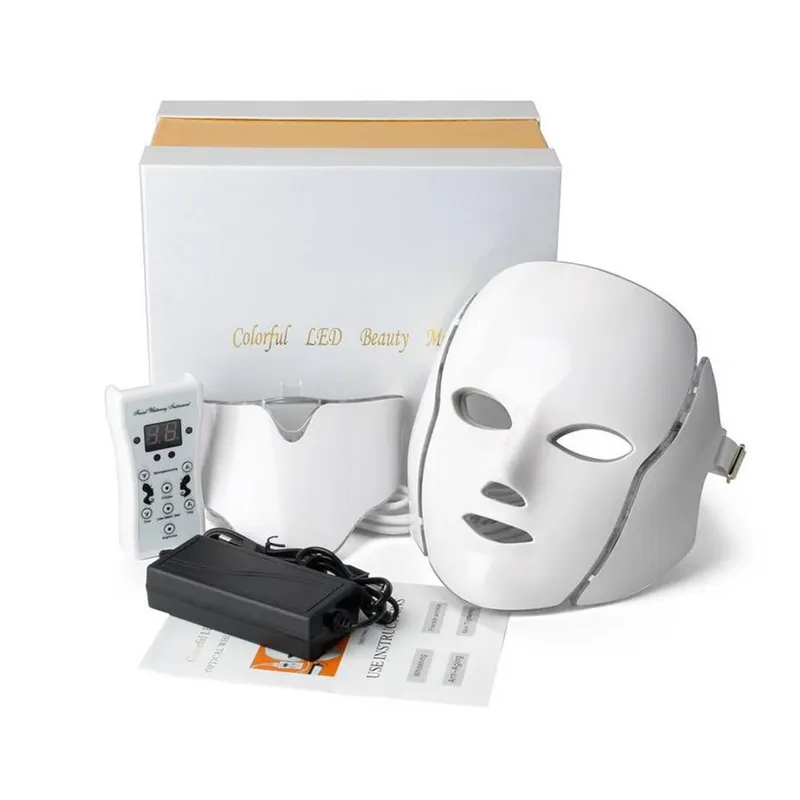 GENERICO - MASCARA LED 7 COLORES - FOTOTERAPIA ANTIAGE