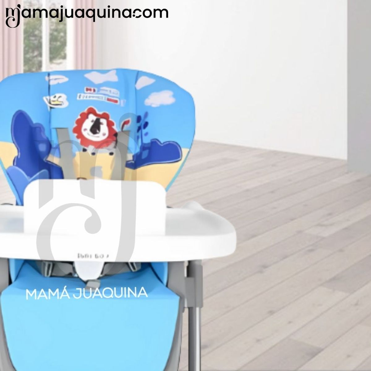BABY - Silla de Comer «SWINTON» con Ruedas Edición Limitada Blue