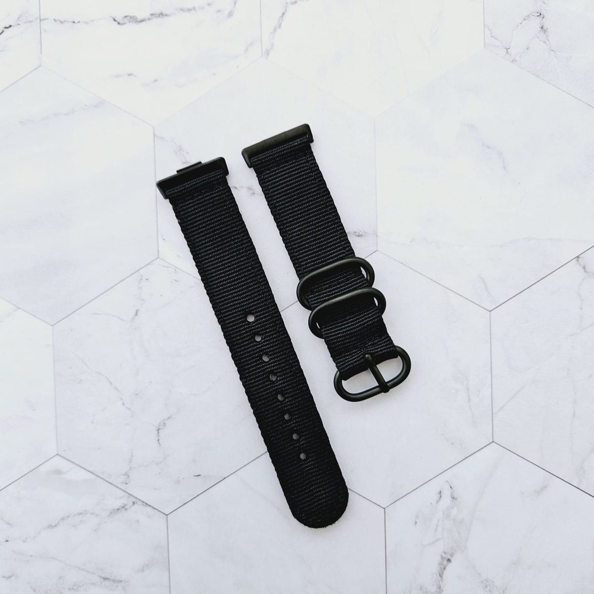 GENERICO - Correa Nylon para HUAWEI FIT 3 - Negro