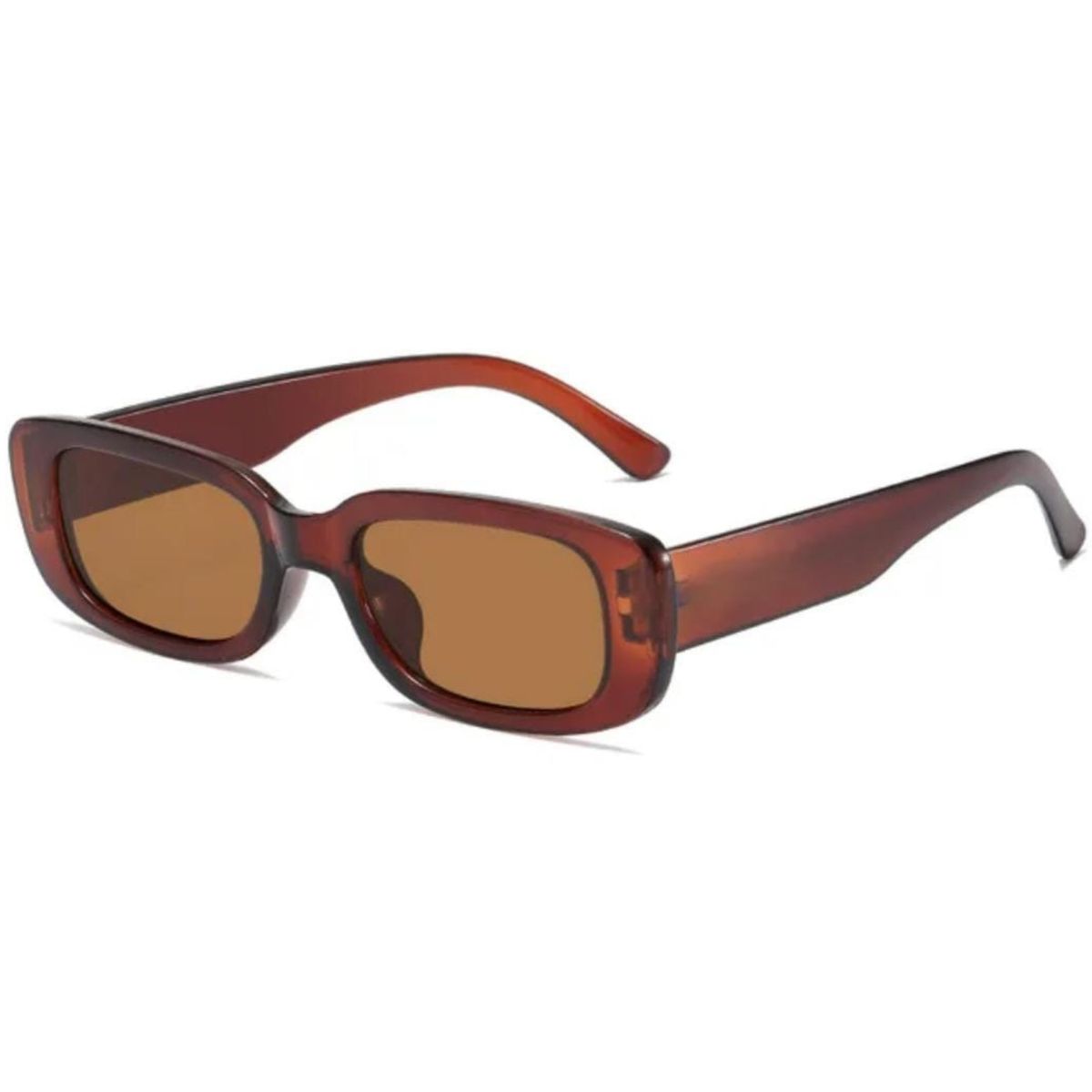 GENERICO - Lentes de Sol Hombre Rectangular  Marron PL5057