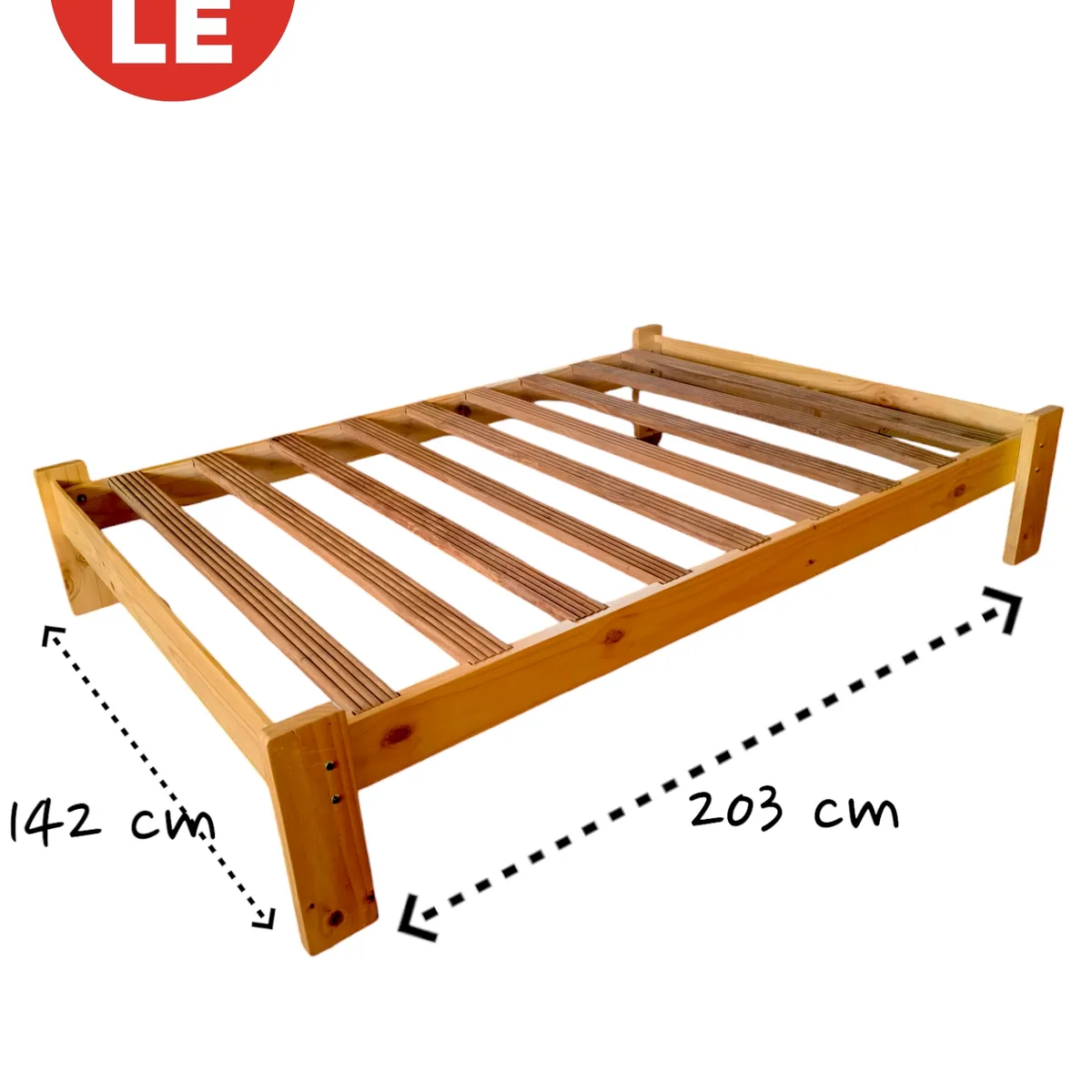 GENERICO - TARIMA DE PINO 2 PLZ COLOR NATURAL