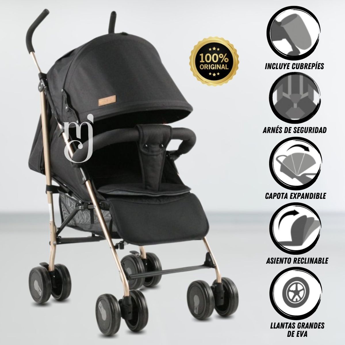 BABY - Coche Bastón «COCKBURN» Black