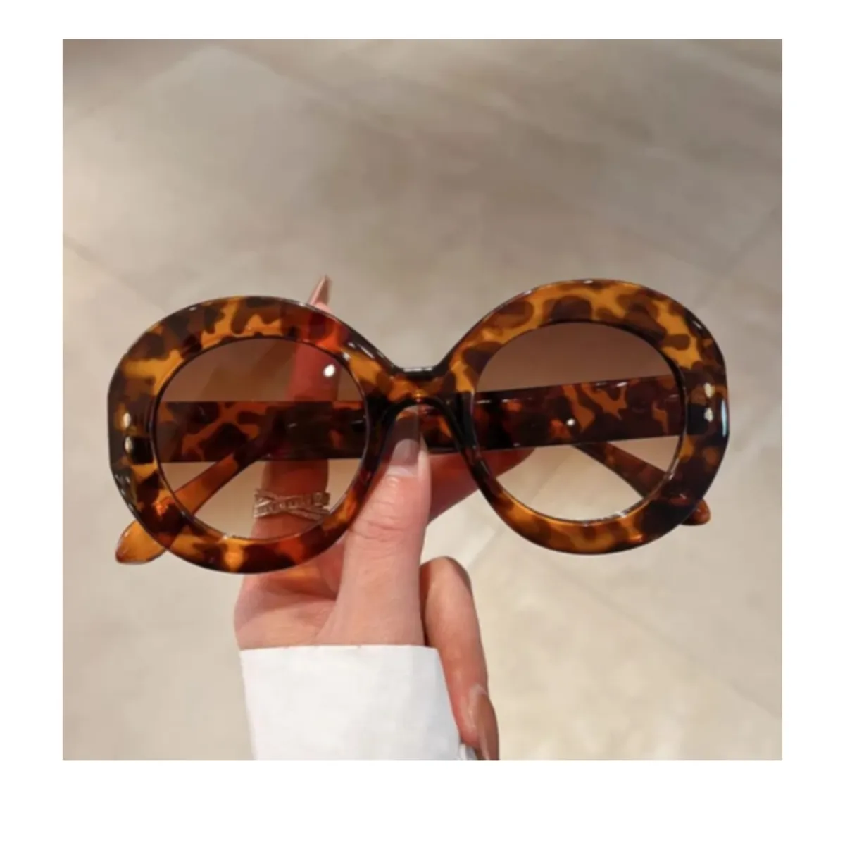 GENERICO - Lentes de Sol Unisex Circular  Grande PL3900 Tigre