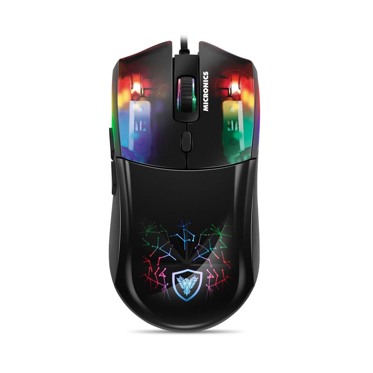 MICRONICS - Mouse Gamer Micronics Neon MIC GM808 Negro