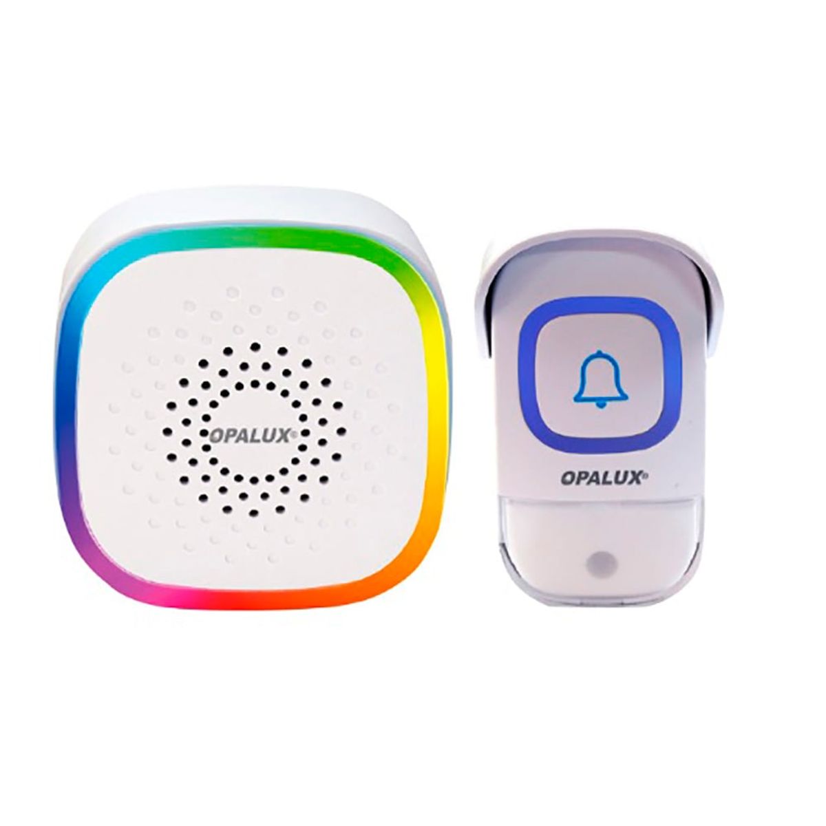 OPALUX - Timbre Inalámbrico USB Para Casa O Negocio - 60 Melodías Y Luz RGB