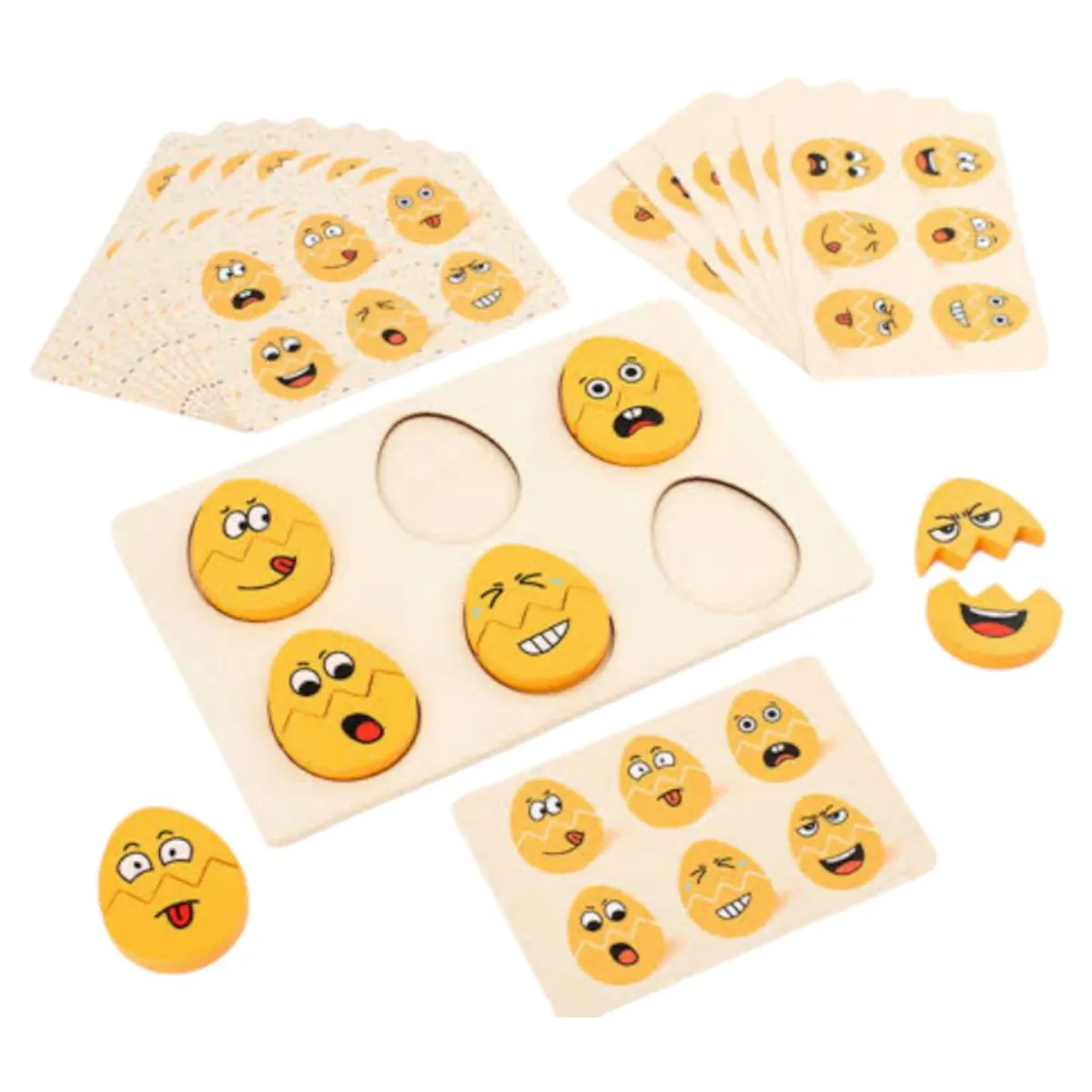 GENERICO - rompecabezas de emociones, juguete Montessori