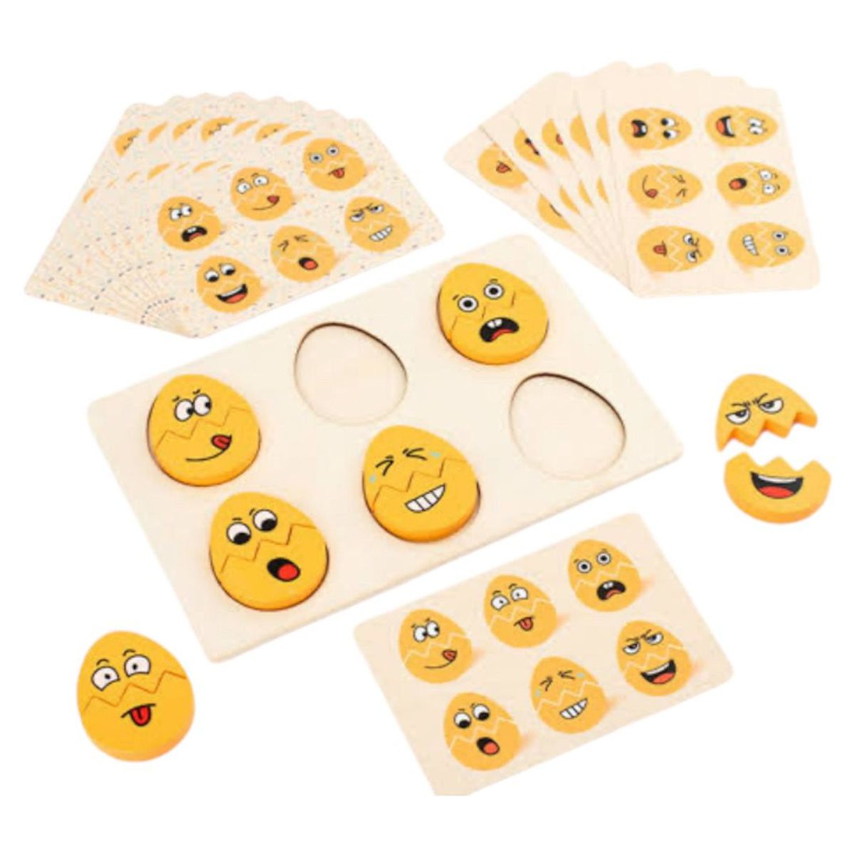 GENERICO - rompecabezas de emociones, juguete Montessori