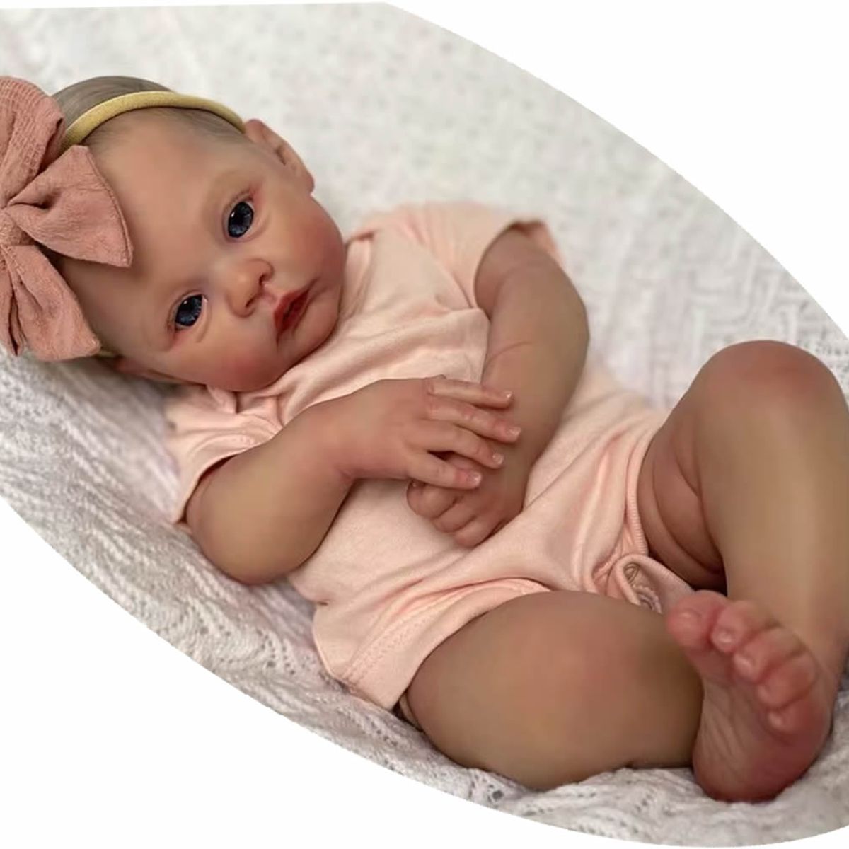 GENERICO - Bebe Reborn de Vinilo de Silicona - 46cm