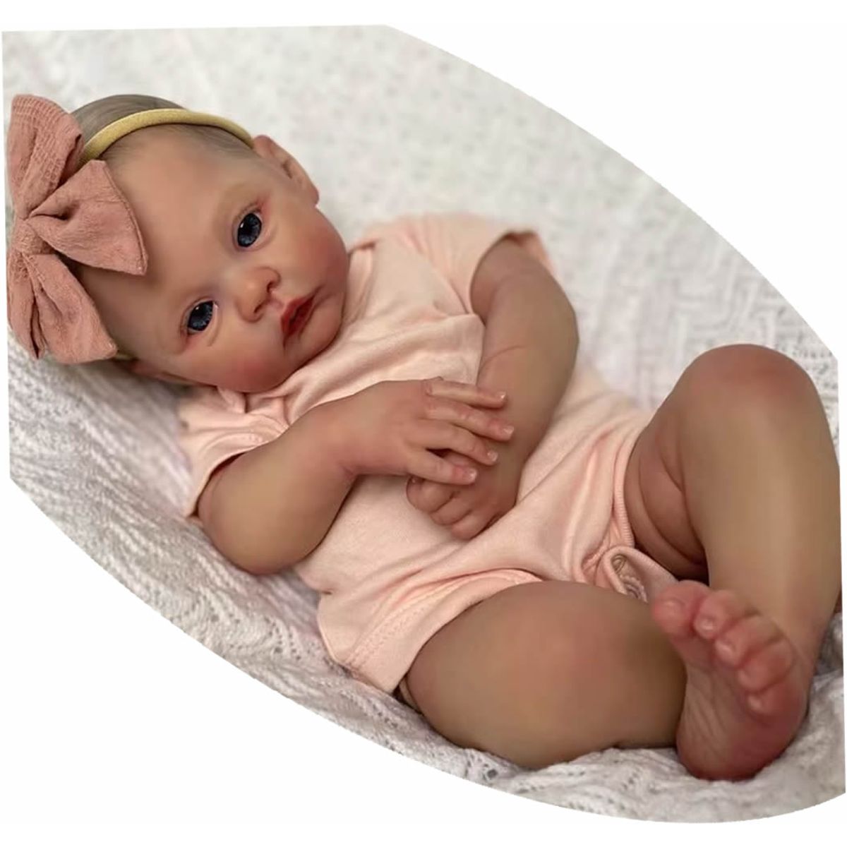 GENERICO - Bebe Reborn de Vinilo de Silicona - 46cm