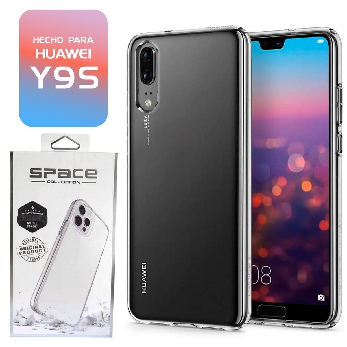 IMPORTADO MC - Space Case Transparente Huawei Y9S Funda Para celular