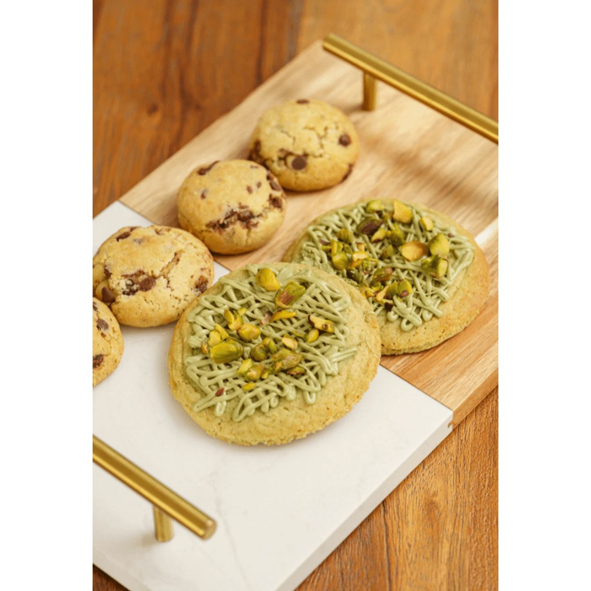 MAP DESIGN HOME - Azafate de Marmol con Madera 30x20 cm