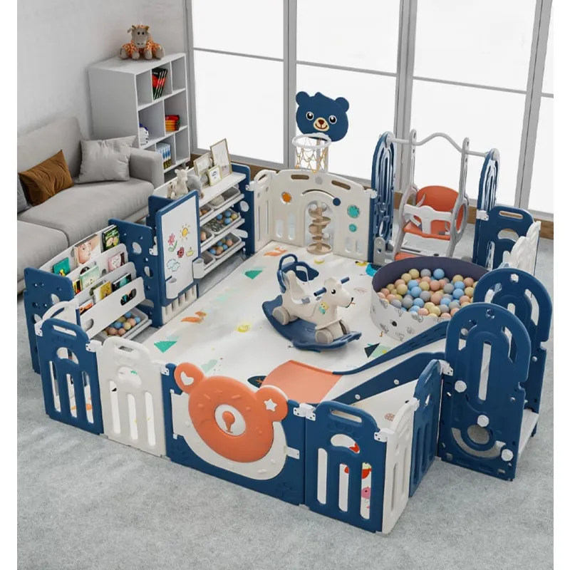 GENERICO - CORRAL CORRALITO INFANTIL DONOSO AZUL PARA BEBES  2.00 X 2.50 MTS