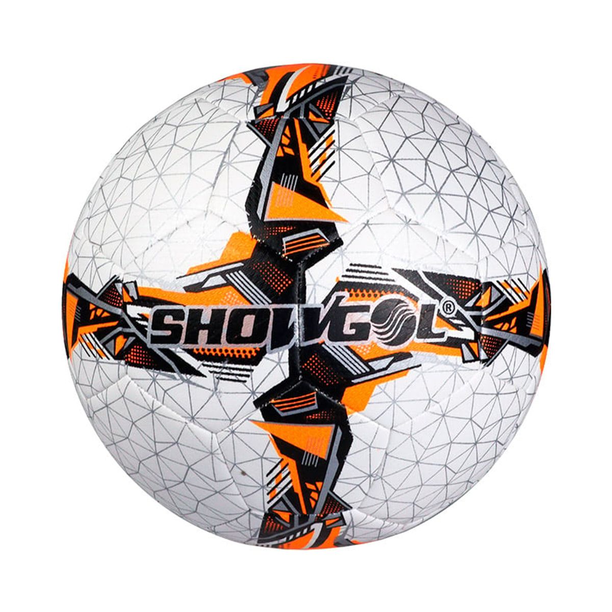 SHOWGOL - PELOTA FÚTBOL PU JAPONÉS COSIDO TALLA 5 DYNAMIC NARANJA
