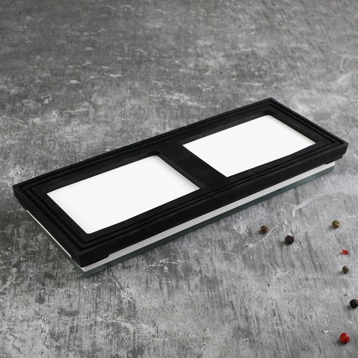 GENERICO - Piedra de afilar de 2 etapas 240/800 Kit de piedra de grano lateral.