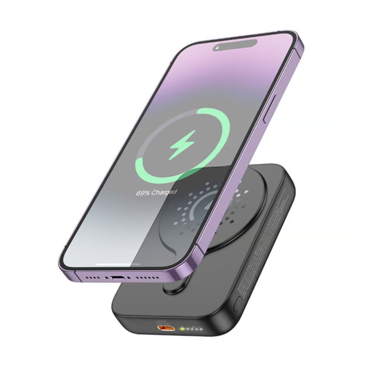 HOCO - Cargador Inalambrico Power Magnetico Bank Hoco J117A 10000mAh 20W