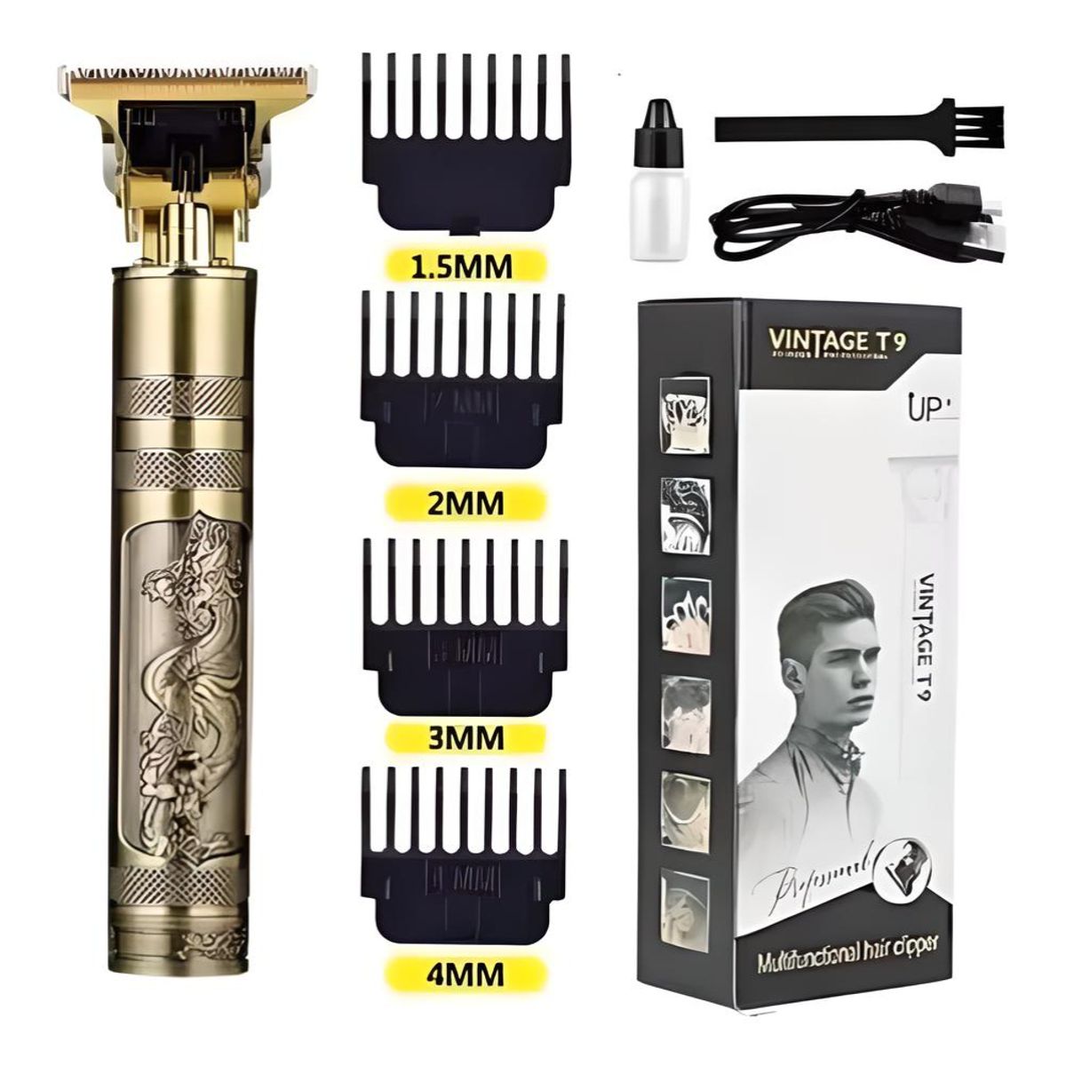 GENERICO - MÁQUINA DE AFEITAR PROFESIONAL CORTADORA DE CABELLO Y BARBA PORTÁTIL