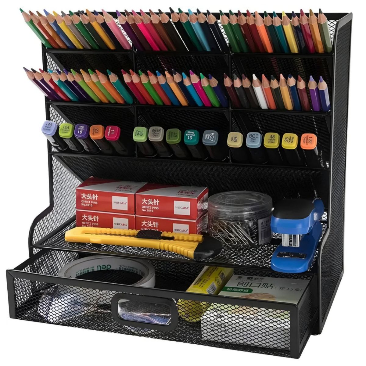 GENERICO - Organizador de escritorio multifuncional Porta lápices