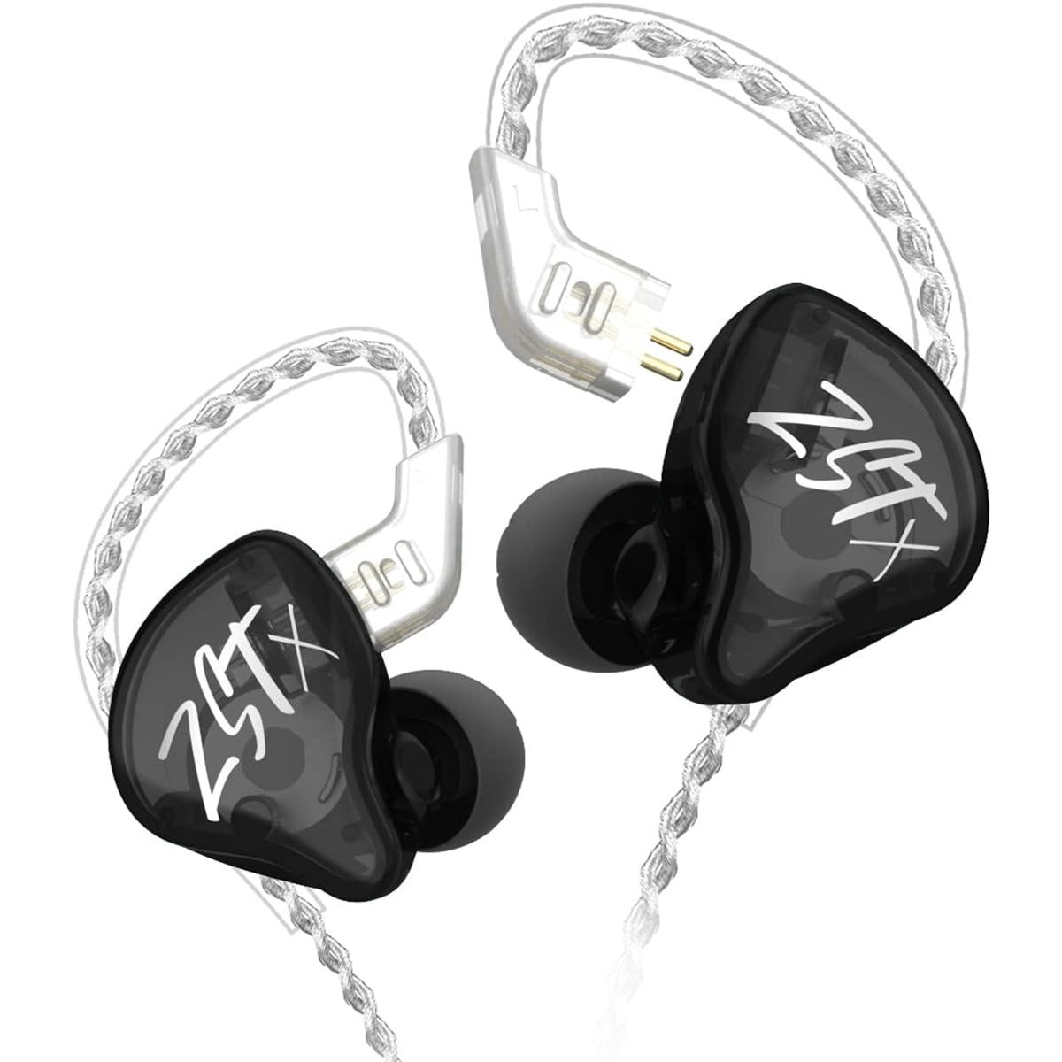 KZ - Audifonos KZ ZST X  y Adaptador Bluetooth AZ09 Tipo C