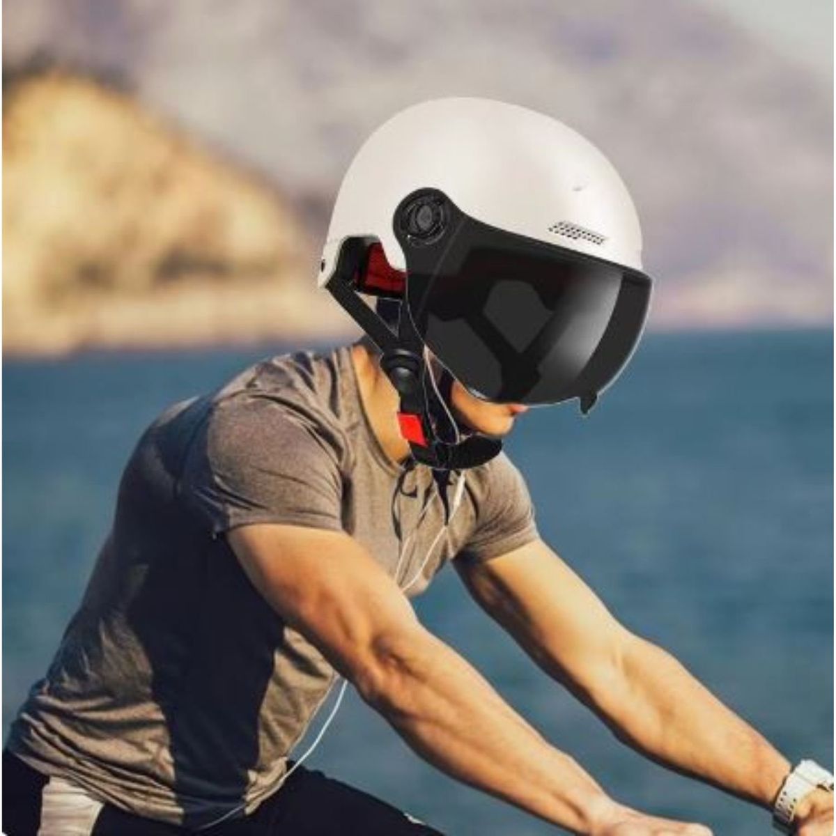 GENERICO - Casco de Protección para Deportes Blanco