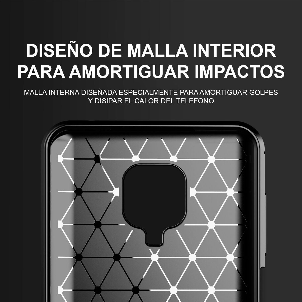 GENERICO - Funda Protector Case SONY XPERIA XA1 - FIBRA DE CARBONO NEGRO