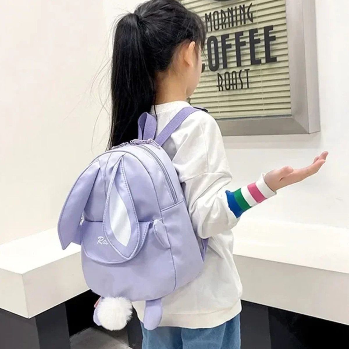 KAWAI - Mochila Kawai Conejito Morado