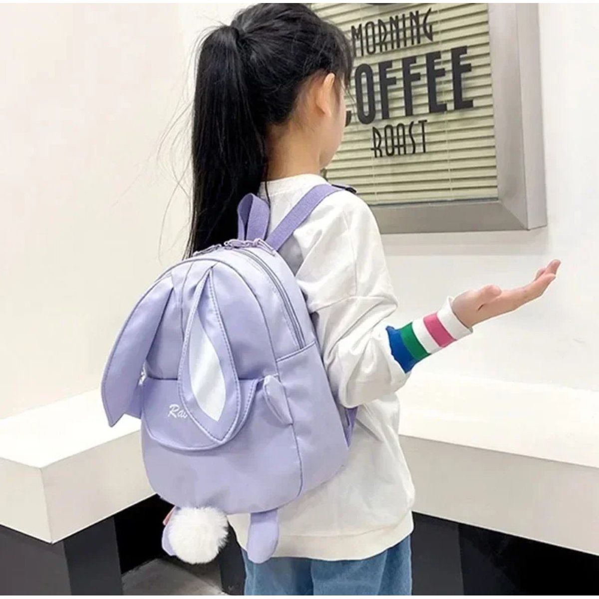 KAWAI - Mochila Kawai Conejito Morado