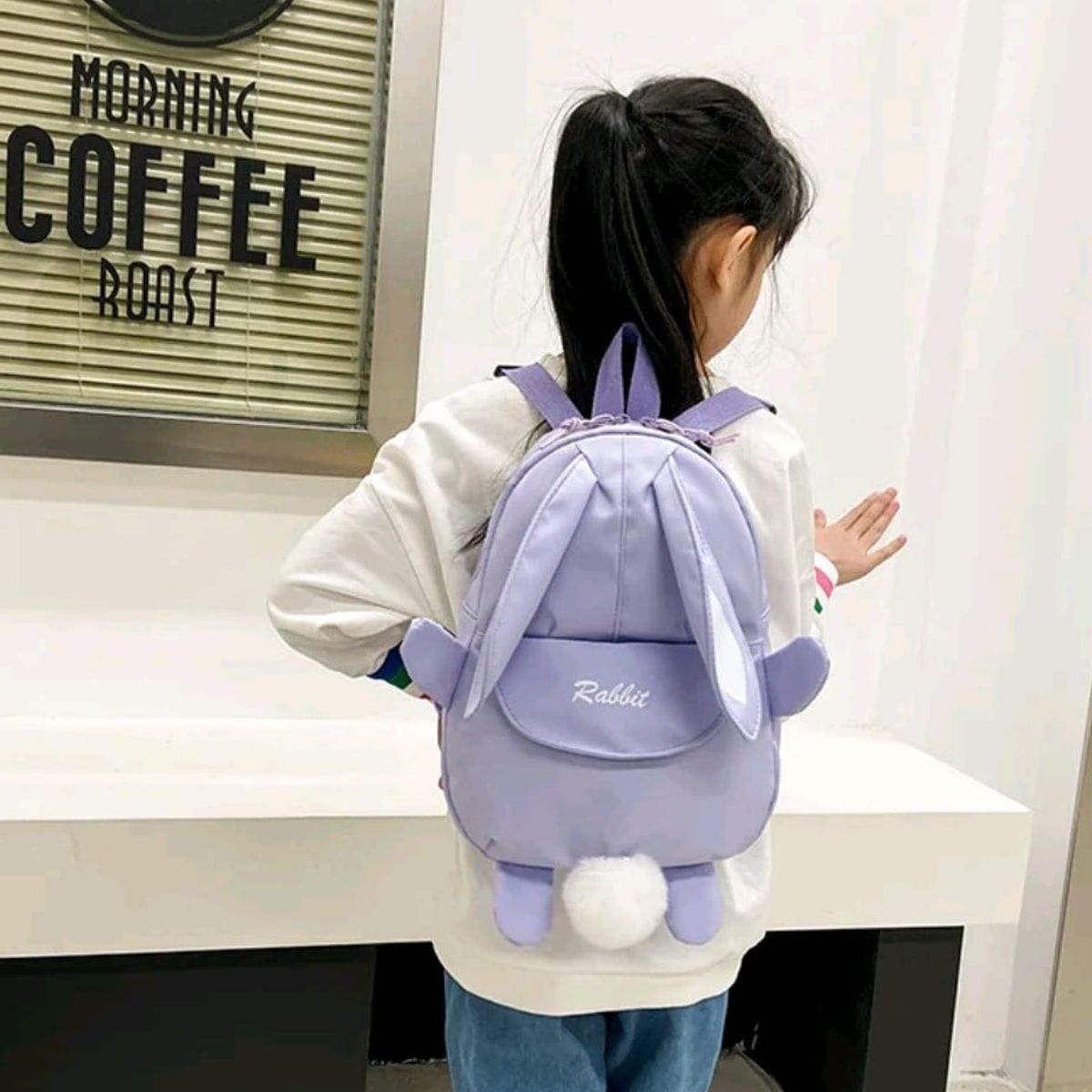 KAWAI - Mochila Kawai Conejito Morado