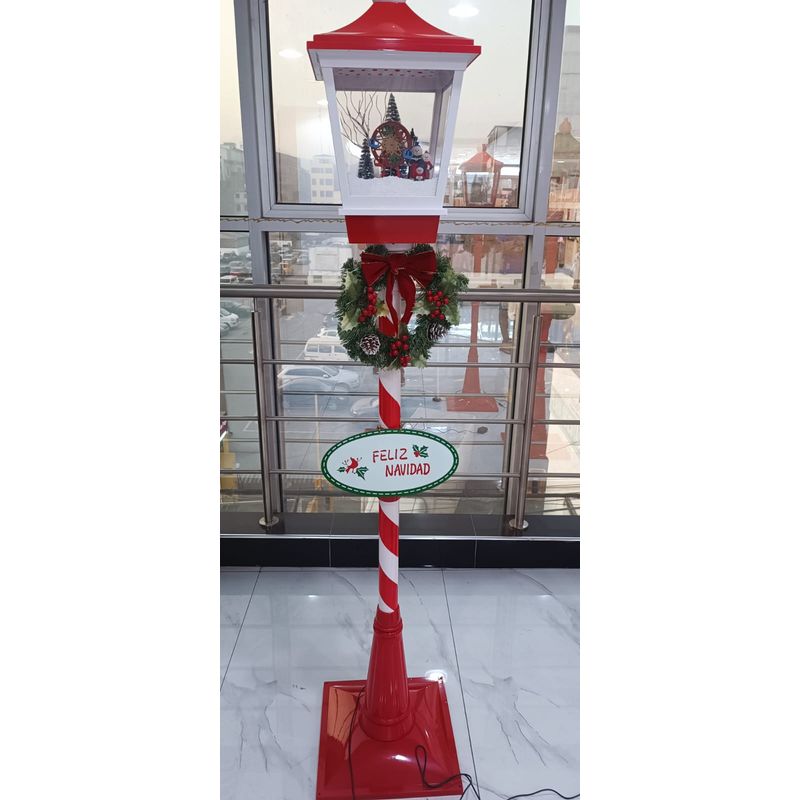 GENERICO - FAROL NAVIDEÑO ELÉCTRICO NEVADO ARTIFICIAL 1.80 M.
