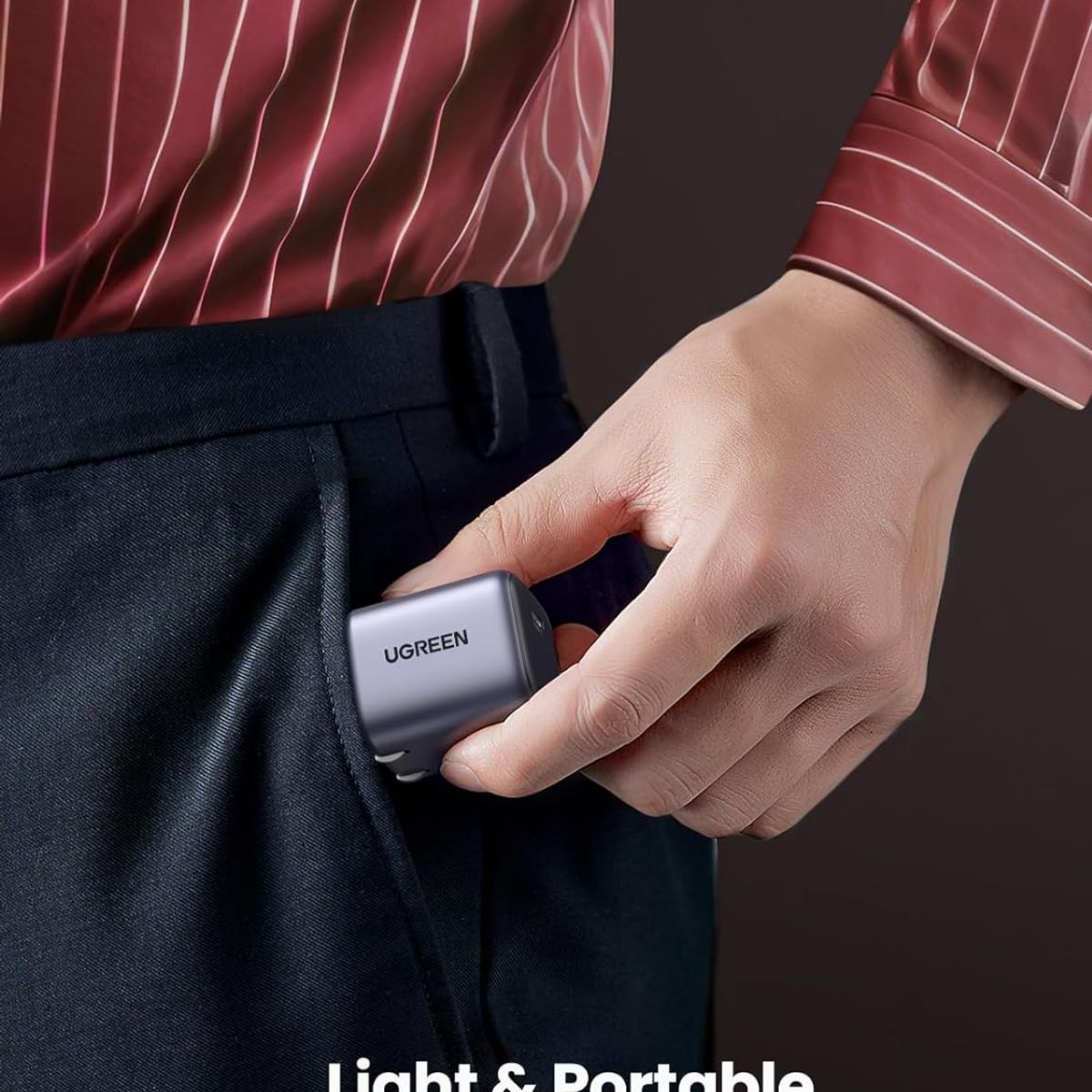 UGREEN - UGREEN 90901 Cargador USB C de 30 W, Nexode plegable GaN