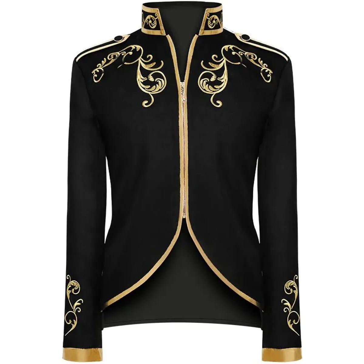 GENERICO - Chaqueta Con Bordado Dorado Hombre Elegante Corte Príncipe