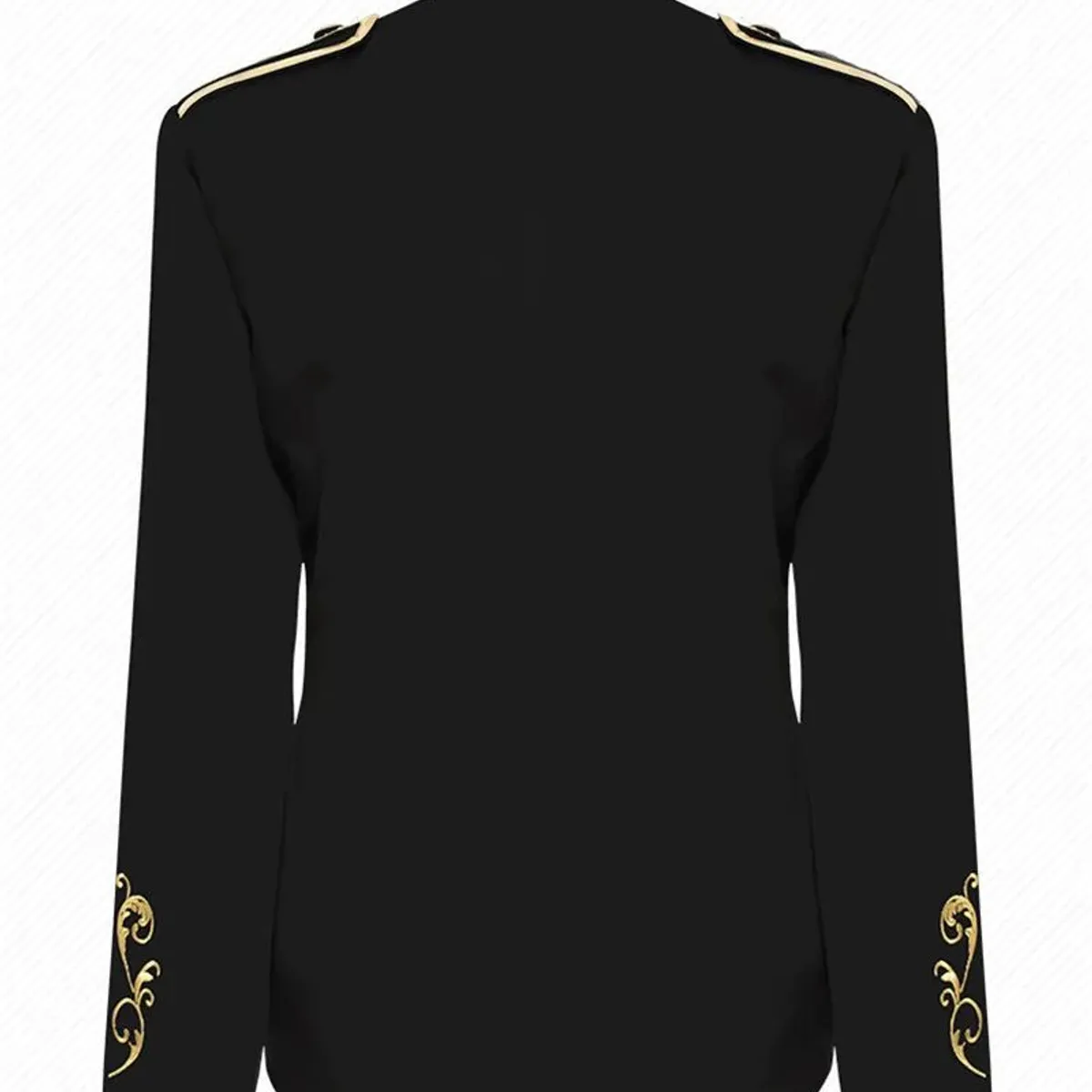 GENERICO - Chaqueta Con Bordado Dorado Hombre Elegante Corte Príncipe