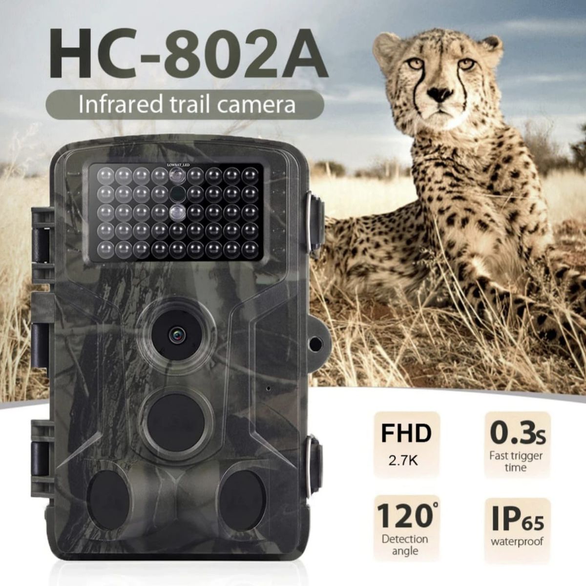 GENERICO - CAMARA TRAMPA PARA CAZA HC-802A - TRAIL CAMERA
