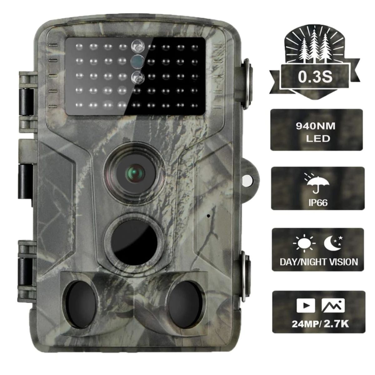 GENERICO - CAMARA TRAMPA PARA CAZA HC-802A - TRAIL CAMERA