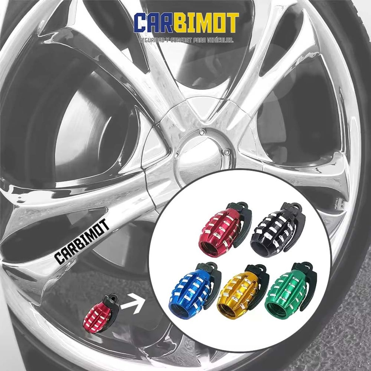 GENERICO - PITONES TAPA PITON DE VALVULA PARA LLANTAS DE VEHICULOS