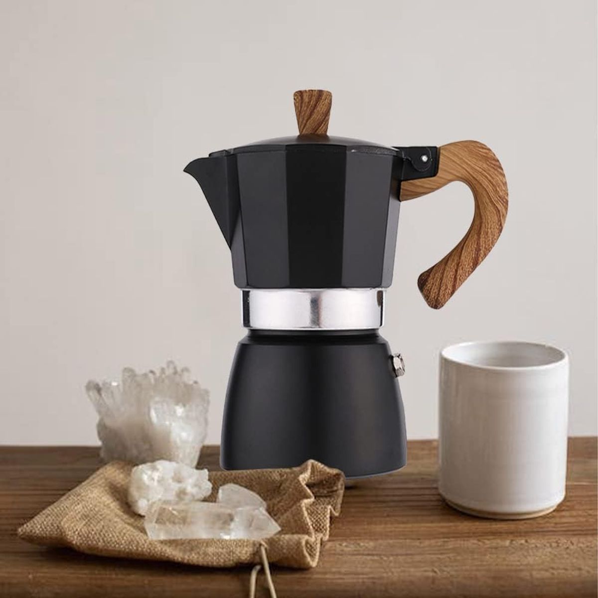 GENERICO - Cafetera moka black  6tz