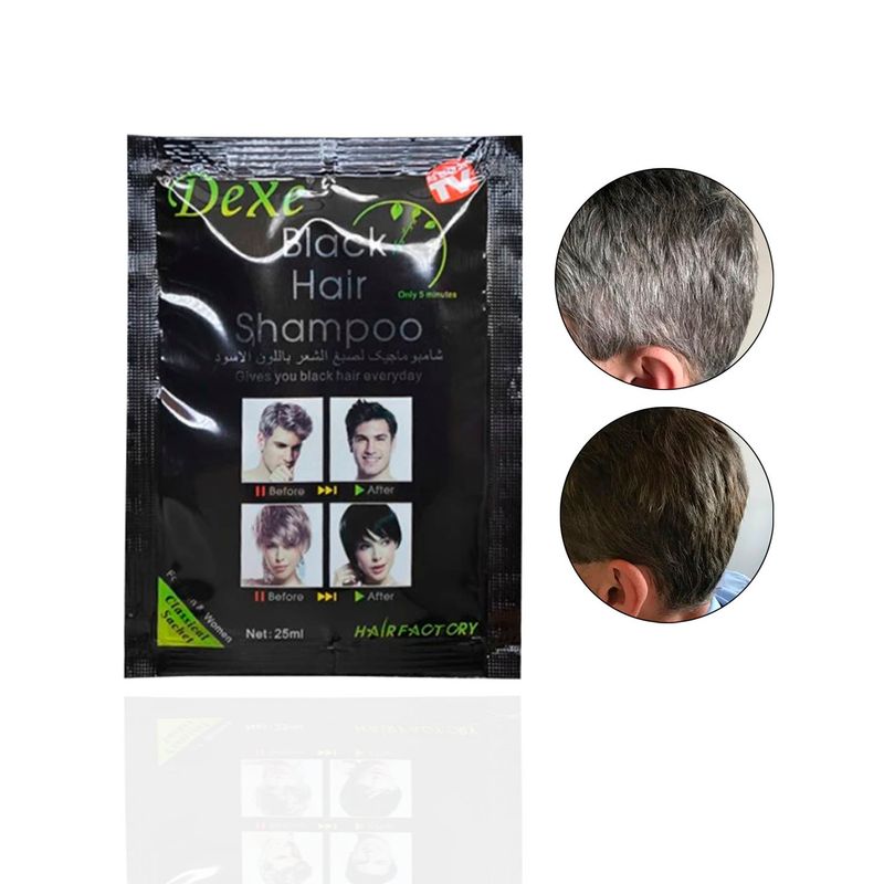 DEXE - TINTE  BLACK HAIR CABELLO Y BARBA NEGRA