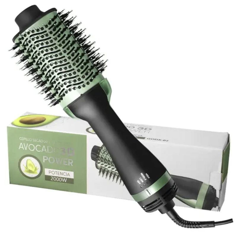 GENERICO - Cepillo Secador Cabello Alisador Ondulador 3 en 1 Multifuncional