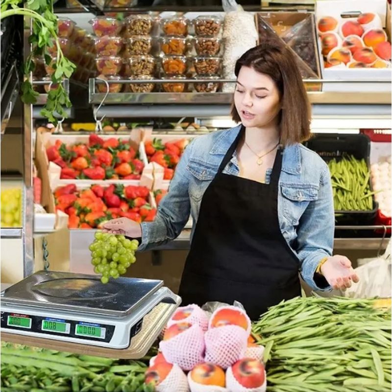 GENERICO - Balanza Comercial Electronica Digital de 40kg Bascula Bodega Negocio