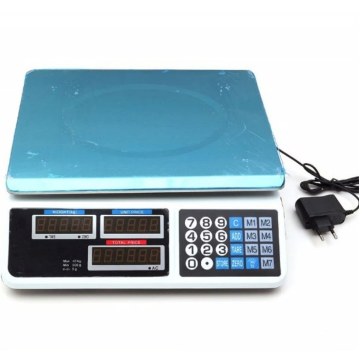 GENERICO - Balanza Comercial Electronica Digital de 40kg Bascula Bodega Negocio