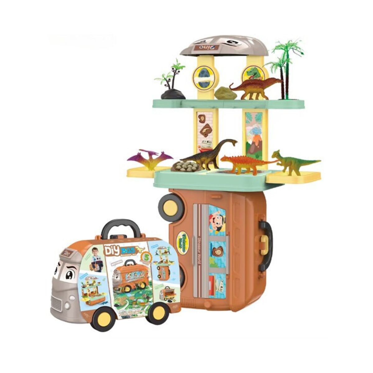 GENERICO - AUTOBUS DE DINOSAURIO 5 EN 1