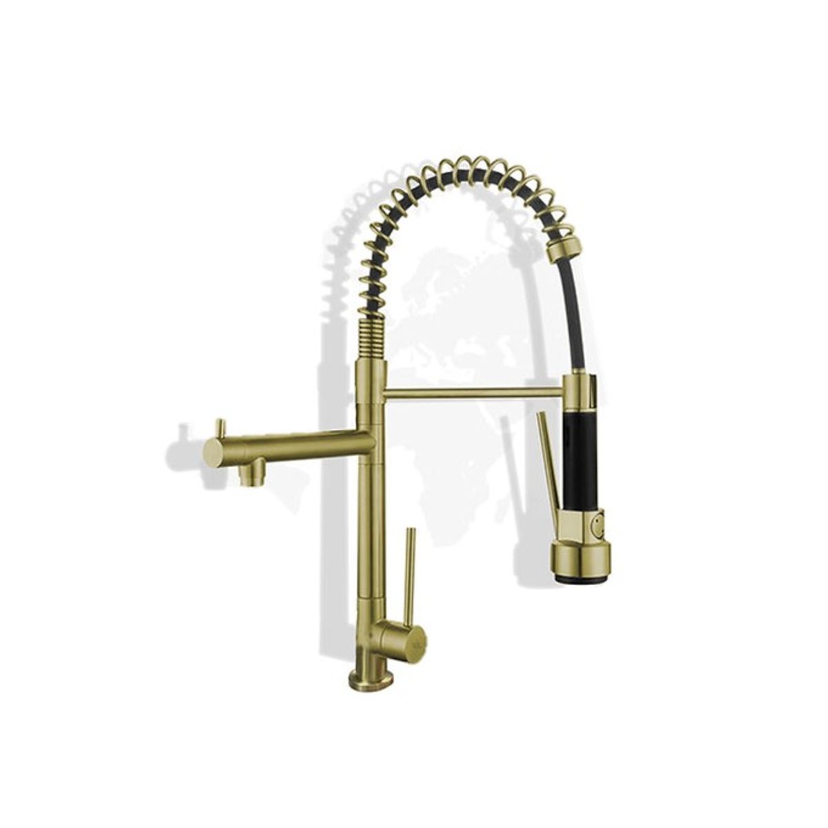 XM - LLAVE DE COCINA AL MUEBLE DORADO 2SALIDAS LC304-309807