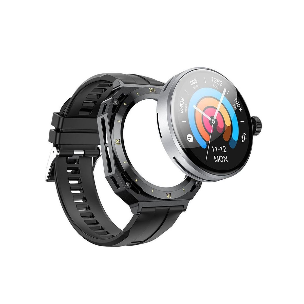 HOCO - Reloj Deportivo Inteligente Hoco Y14 versión Llamada Black.