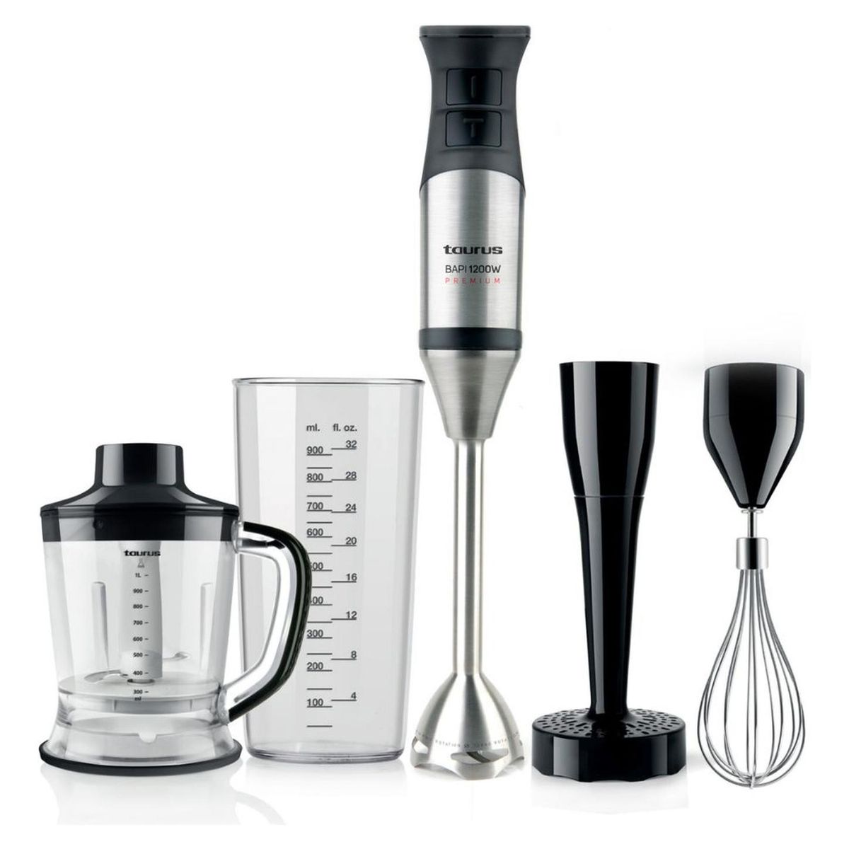 TAURUS - Batidora de Inmersión o de Mano Bapi 1200 Taurus Inoxidable