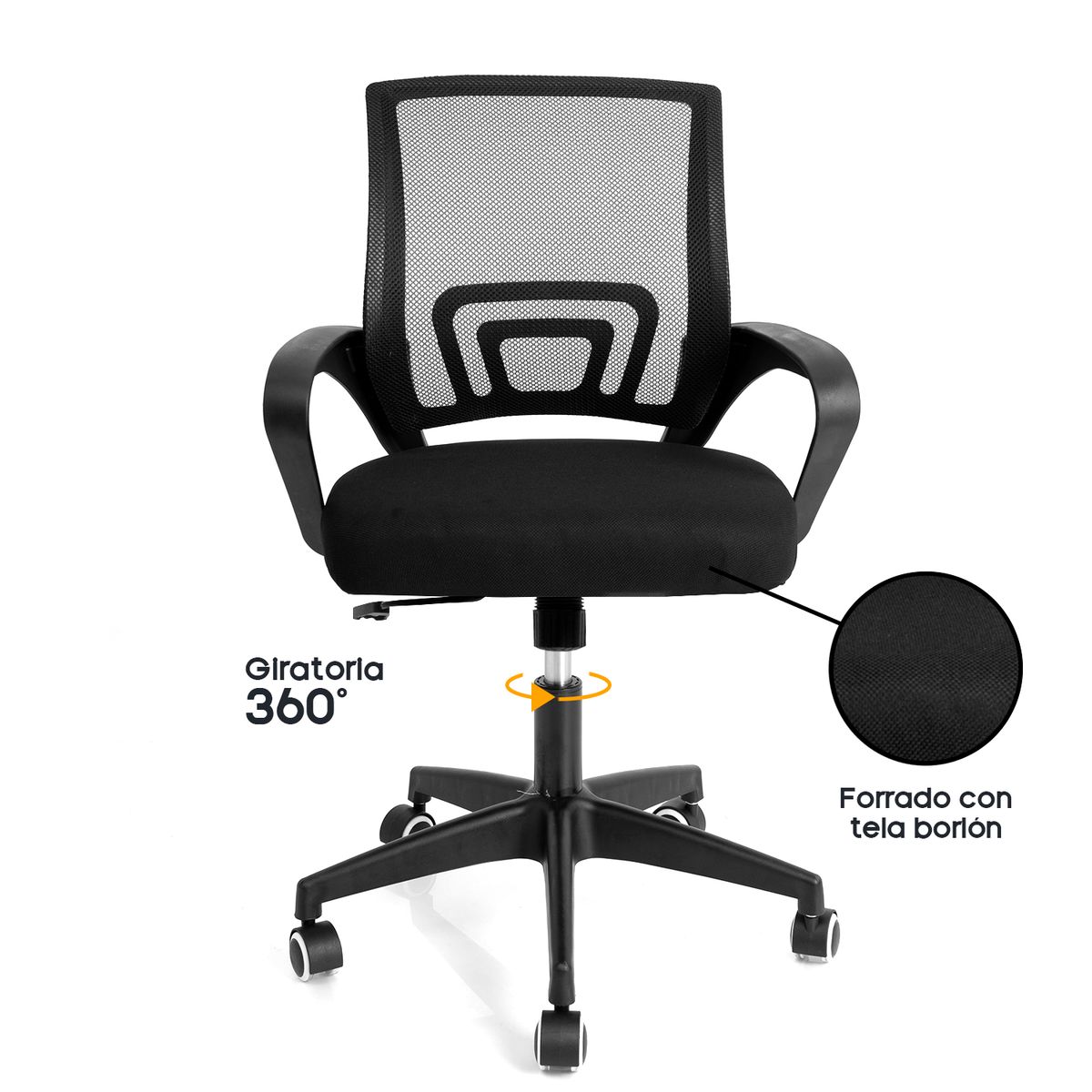 INIUS - Silla de Oficina Ergonómica Aksel con Soporte Lumbar