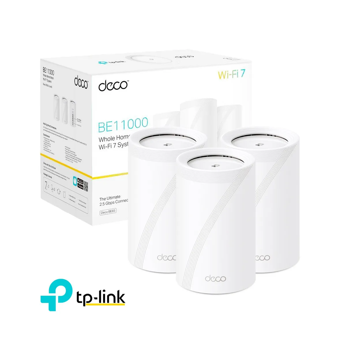 TP LINK - Deco BE65 3 Pack Wifi 7 Sistema Mesh BE11000